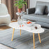 PERZOE 39.4" x19.7 x16.1 Small Coffee Table, Modern Coffee Table Small White Coffee Tables, Living Room Center