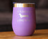 Been a Long Day Dachshund Wine Tumbler with Sliding Lid - Stemless Stainless Steel Insulated Cup, Purple