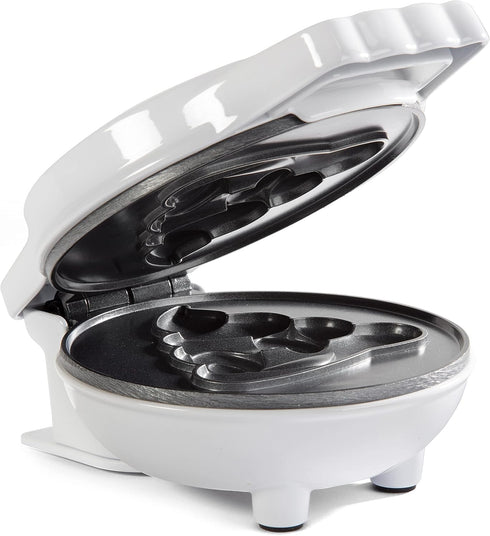 Emoji Poop Mini Waffle Maker - 4" Waffler Iron for Cute Smiley Face Pancakes or Waffles, Electric Non-Stick