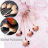 ESRISE 9 Pcs Flower Spoon Set, Stainless Steel Tea and Dessert Spoons, Cute Demitasse Scoop for Mixing Milkshake Jam