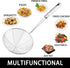 Anaeat 5.3" Stainless Steel Spider Strainer Skimmer, Professional Kitchen Pasta Strainer Spoon with Long Handle