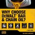 16 oz DEWALT Biodegradable Bar & Chain Oil Green, Eco-Friendly, Non-Toxic Professional Bar & Chainsaw Lubricant
