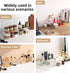 4 Packs Counter Bottles12.4 4 4.6 inch Aminigram Cabinet Organizer Shelf, Acrylic Kitchen Shelves Organizer, Spice Rack