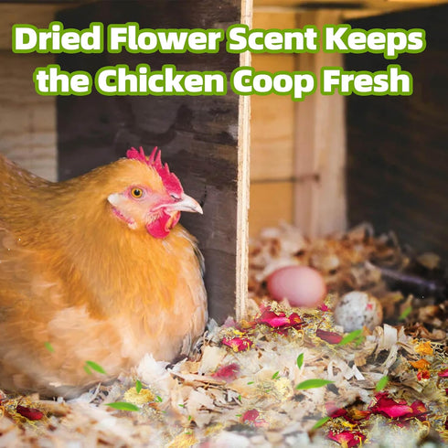 32 OZ 8 JUSONEY Nesting Herbs for Chicken Coop, Premixed Dried Herbs Nesting Pads for Chicken Coop,Chicken Coop