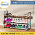 3 Closet, 15 Sundaze Shoe Rack - Tier Metal Shoe Rack for Front Door Entrance, Sturdy Long Shoe Organizer for Bedroom