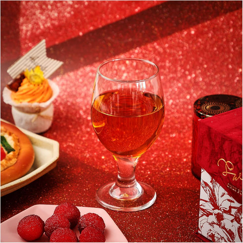 Set 12 13.5 oz Stemmed Patelai of Water Goblet, Clear Drinking Glasses Bulk Dishwasher Safe, Water Glass for Juice Wine