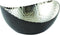 Elegance Aluminum Eclipse Bowl, 7.25" x 6.5", Black/Silver