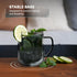500ml ovalware Double Wall Glass Coffee Mugs, Single Lip Mugs Made of Durable Borosilicate Glass, Insulated Coffee Mug
