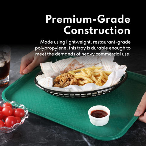 New Star Foodservice Fast Food Tray, Set of 12, Brown, 12 by 16-Inch