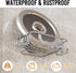 LEVERLOC Bar Soap Holder Dish with Hooks, Soap Tray Suction Cup Wall Mounted for Shower, Stainless Steel Sponge Holder