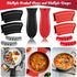 2 Pcs Silicone Hot Handle Holder, Heat Resistant Cast Iron Skillet Handle Covers for Frying Pans and Griddles