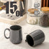15 OZ Set 6 HASENSE Ceramic Coffee Mugs - Large Coffee Cups of with Handle for Hot Beverages, Porcelain Latte Mugs