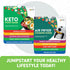 Air Fryer & Keto Cookbook Magnets - Set of 2 (7”x6”) - Air Fryer Accessories & Keto Meal Plan Cookbook for Beginners