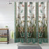 Extra Long Flower Dragonfly Waterproof Bathroom Fabric Shower Curtain 84 inch Bath Curtain