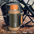 2QT 64oz 24 Large Coffee Vacuum for Hot Drinks Stainless Steel Insulated Bottle With Cup Handle Keeps Liquids Hot