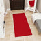 Solid Design Non-Slip Rubberback Area Rug, 2x4 Indoor/Outdoor for Entryway, 2' x 4', Red