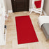 Solid Design Non-Slip Rubberback Area Rug, 2x4 Indoor/Outdoor for Entryway, 2' x 4', Red