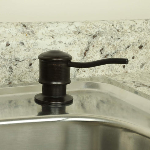Danco 10042 Oil Rubbed Bronze Soap Dispenser with Curved Nozzle, 1 Pack