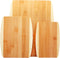 Bamboo Cutting Board Set, Eco-Friendly Wood Chopping Boards for Meal Prep and Serving in Assorted Sizes