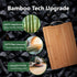 Bamboo Cutting Board, Wooden Cutting Boards for Kitchen with Double Sided Deep Juice Grooves & Wide Handle, Ideal