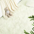 LOCHAS Ultra Soft Indoor Modern Area Rugs, Fluffy Living Room Carpets for Children Bedroom, 3x5 Feet, Cream