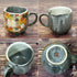 Kutani Porcelain Yaki(ware) Coffee Mug with Gold Flower (Standard version)