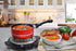 Elite Gourmet ESB-300X Single Countertop Coiled Burner, 1000 Watts Electric Hot Plate, Black, Easy to Clean