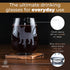 Greenline Goods French Bulldog Stemless Wine Glasses - Hand Etched 2-Sided Silhouette with Breed Name for Dog Lovers