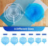 Silicone Stretch Lids, Reusable Zero Waste Silicon Container Lid Covers for Food, 6PCS, White