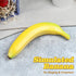 OLIREXD 6PCS Individual Fake Fruit Bananas - Artificial Fruit Lifelike Simulation Bananas for Still Life Paintings