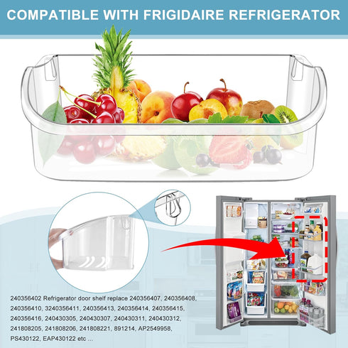 Upgraded 240356402 Refrigerator Door Bin Replacement for Frigi.daire Door Shelf Parts LFSS2612TF0/TE0, FFSS2615TE0/TS0