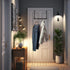 Simple Houseware Over The Door Clothes Hanging Rod, Black