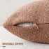 Cozy 22x22 Inch,1PC,Dusty Foindtower Decorative Textured Boucle Throw Pillow Covers Accent Solid Pillow Cases Neutral