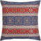 Boho Throw Pillow Covers Red and Blue, 18 x 18 Inches Decorative Kilim Pillows for Couch, Bohemian Outdoor Decor