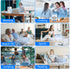Portable Air Conditioners, 180° Oscillation Mini AC, 4 Wind Speed, Built-in Ambient Light, Large Water Tank for