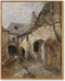 Vintage Country Canvas Wall Art, Antique French Artwork, Rustic Scenery Print, Cottage Landscape Poster 8x10inch Frame