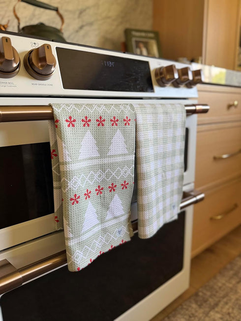 3 Pack|| 2 Pack) || Double Sided Dish Towels || Waffle Weave Microfiber || Highly Absorbent || Hanging Loop || Dish