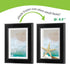 FrameWorks 2-Pack Black Wooden Shadow Box Picture Frames, 4” x 6” with Removable White Mat for Photos