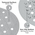 31x14 Inch, Rubber Bathtub Mat Shower Mat Non-Slip, Bath Tub Floor Mat with Suction Cups and Drainage Holes, Grey