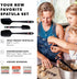 DI ORO Silicone Spatula Set, 3pc, Rubber Kitchen Spatulas for Baking, Cooking, & Mixing, Black