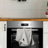 8Pcs R HORSE Hanging Hand Towel with Loop, Grey Absorbent Coral Fleece Bathroom Hand Towel, Soft Thick Dish Cloth