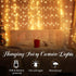 195 6.5 5 8 1 Pack Tuanse LED Curtain Tapestry Lights Backdrop String Lights, x Feet Hanging Fairy Curtain Light