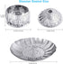 Veggie Vegetable Steamer Basket - Folding Collapsible Stainless Steel Insert for Cooking Food, Fits 5.9" to 9.8" Pots
