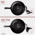 Cuisinel Cast Iron Skillet + Lid, 2-In-1 Multi Cooker, 3-Qt Dutch Oven, Pre-Seasoned Oven Cookware