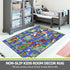 Decor,5.2'x3.3' Capslpad Blue Car Road Kid Rug Carpet Playmat for Playoom Traffic Road Kids Play Mat for Toddler Non