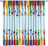 GoDazzling Kids Cartoon Rainbow Pencil Blackout Curtains, Cute Colorful Crayon Printed Window Drapes,