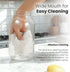 Veri Beond 64oz Outside,2 Lid,1/2 Mason Jar Pitcher - Airtight & Leakproof Glass Pitchers with Handle and Lid, Perfect