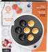 MasterChef Electric Ebelskiver Maker - Delicious Homemade Takoyaki, Donut Holes, Cake Pops, Aebleskivers - Nonstick