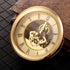 Hicarer 4 1/16 Inch Gold Skeleton Clock Insert with Gold Bezel