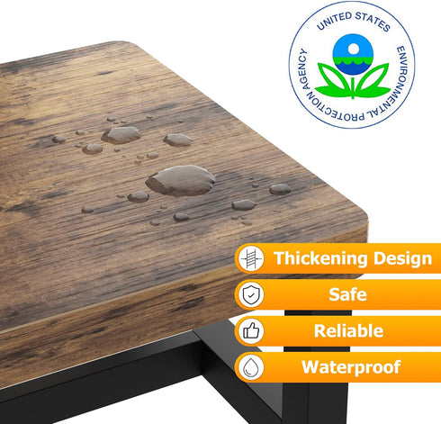 500-LBS Wooden Step Stools for Adults Kids with Non-Slip Rubber Feet, Heavy Duty Stepping Stools with Capacity